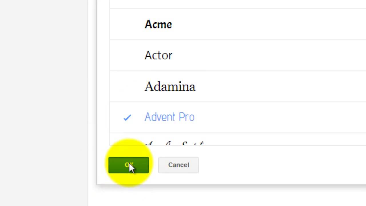 How to add your own font to google docs